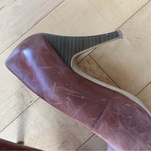 Aldo Brown Leather High Heels - Picture 8 of 8